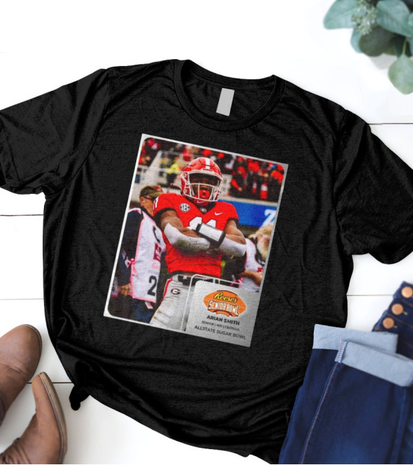 Arian Smith Georgia Senior WR Reese’s Senior Bowl Allstate Sugar Bowl T-Shirt