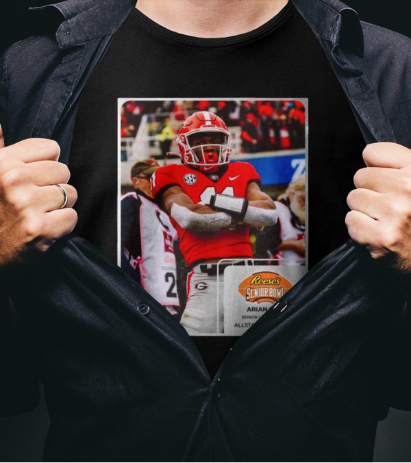 Arian Smith Georgia Senior WR Reese’s Senior Bowl Allstate Sugar Bowl T-Shirt