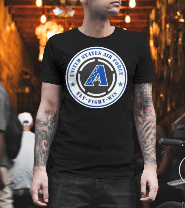 Arizona Diamondbacks United States Air Force Fly Fight Win Military Appreciation Night 2025 T-Shirt