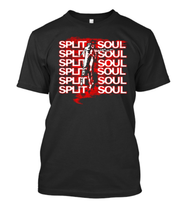 Artiomusic Artio Split Soul Repeated Text With Figure Overlay T-Shirt