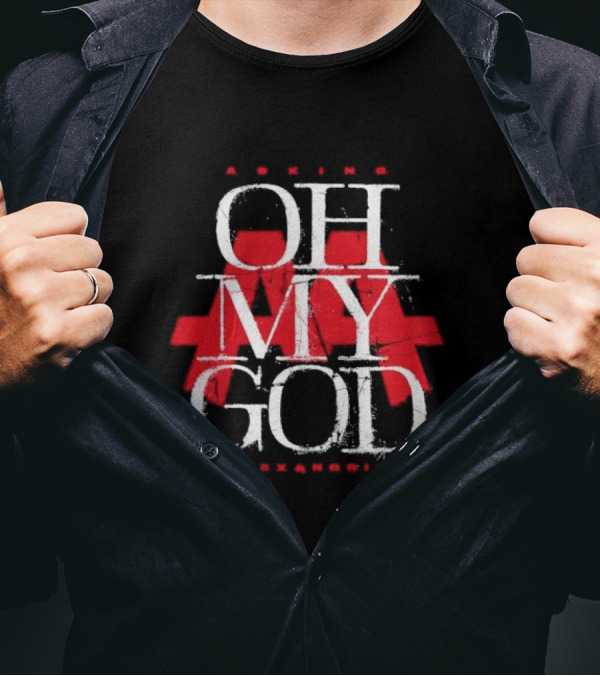 Asking Alexandria Oh My God Red Text Design AA T-Shirt