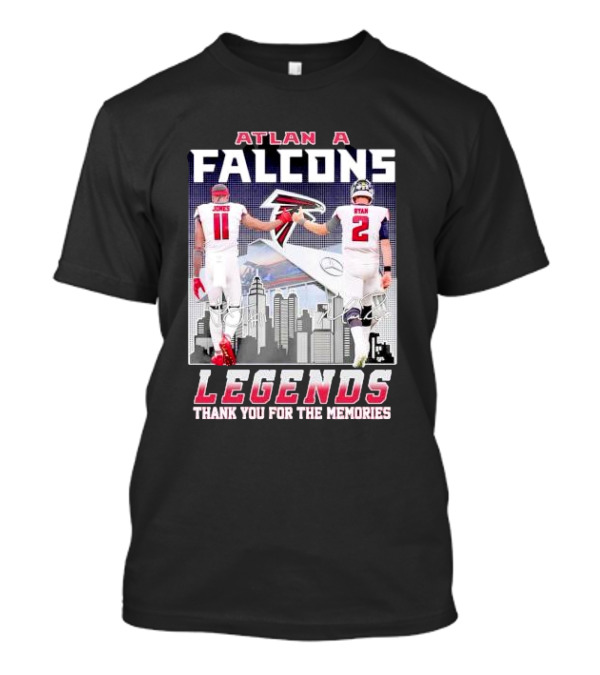 ATLANTA FALCONS LEGENDS JONES RYAN THANK YOU FOR THE MEMORIES T-Shirt