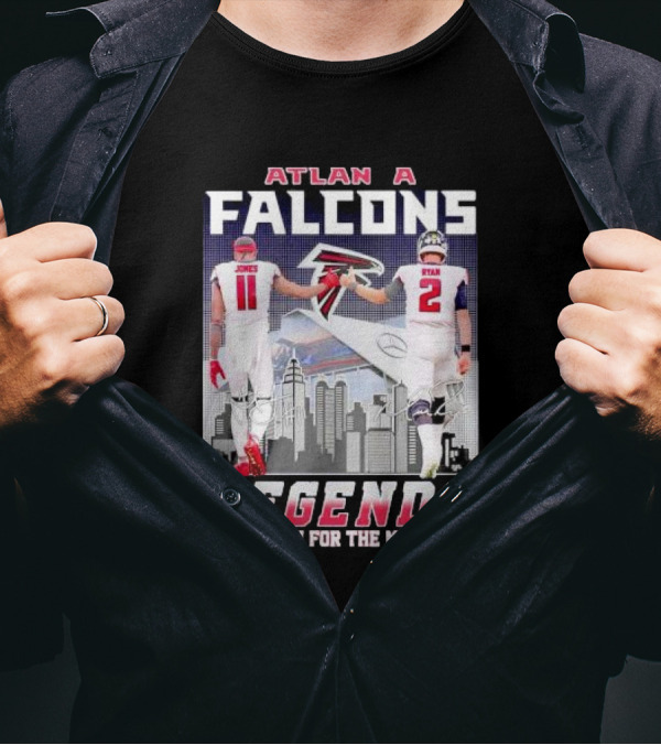 ATLANTA FALCONS LEGENDS JONES RYAN THANK YOU FOR THE MEMORIES T-Shirt