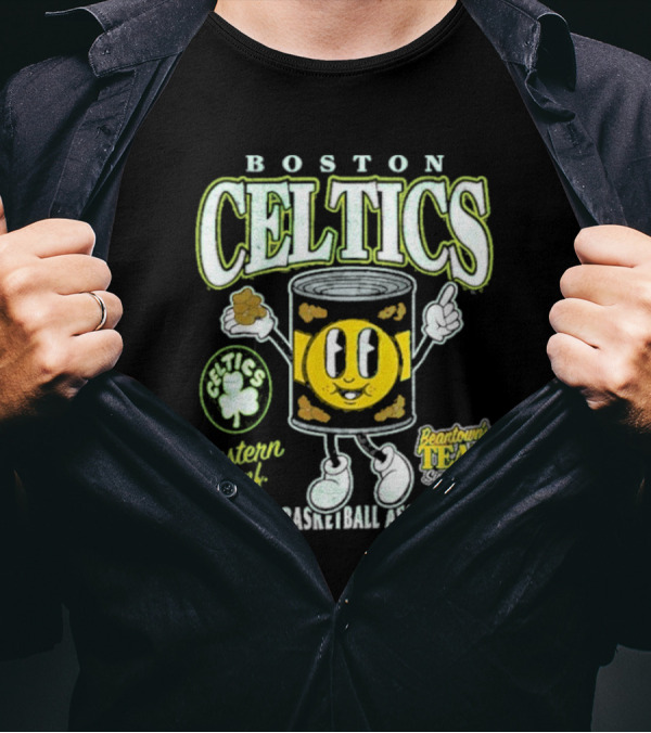 Boston Celtics Eastern Conf National Basketball Association BeanTown Team T-Shirt