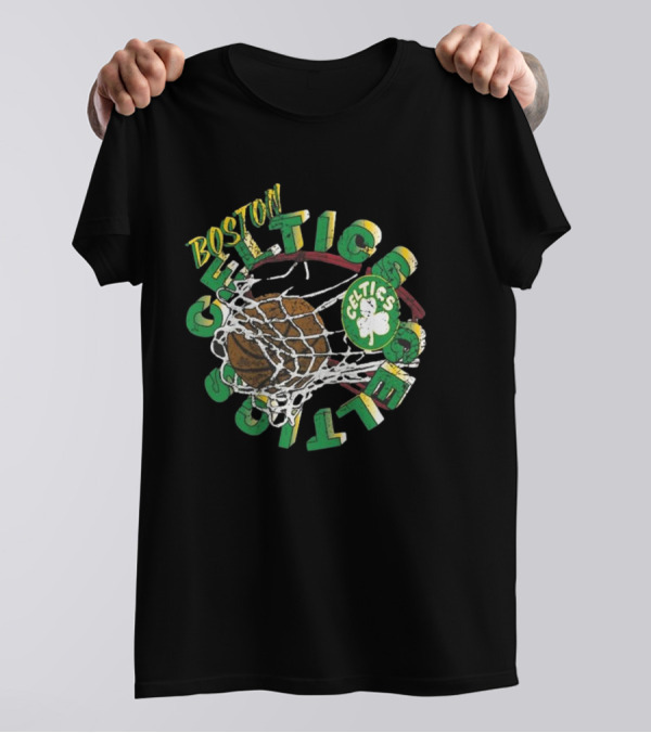 Boston Celtics Mitchell & Ness Preschool In The Net Basketball Celtics T-Shirt