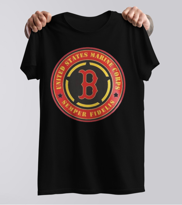 Boston Red Sox MLB United States Marine Corps Semper Fidelis Military Appreciation Night 2025 T-Shirt