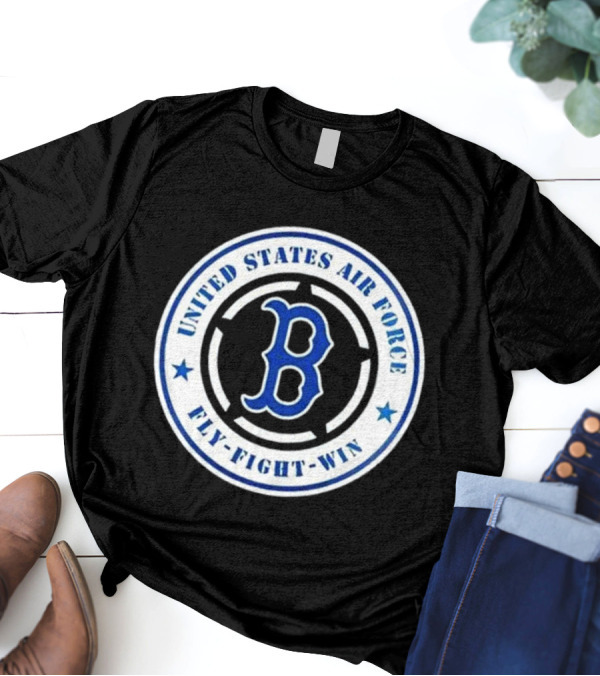 Boston Red Sox United States Air Force Fly Fight Win 2025 Military Appreciation Night T-Shirt