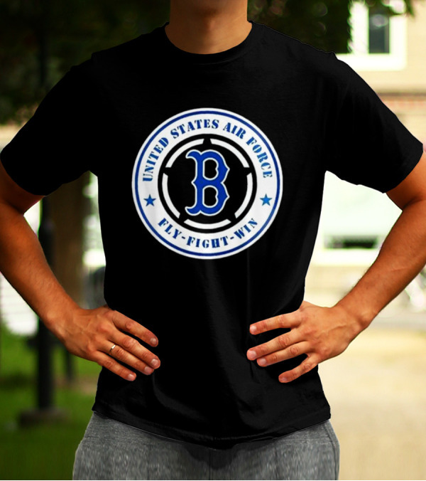 Boston Red Sox United States Air Force Fly Fight Win 2025 Military Appreciation Night T-Shirt