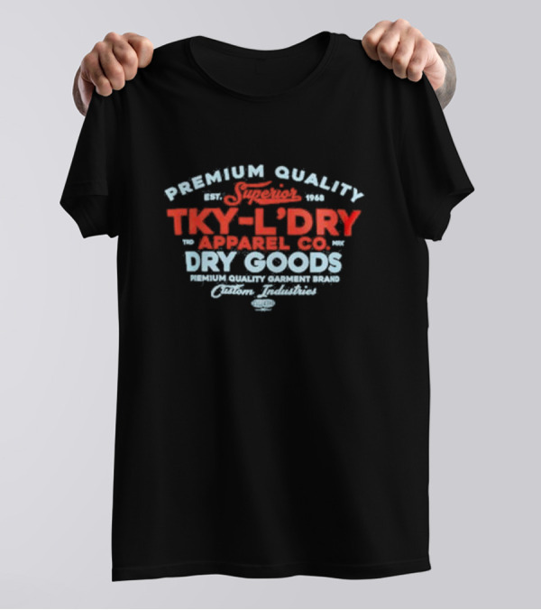 Braemar Vintage Retro Motif Tokyo Laundry Premium Quality Apparel Co Dry Goods T-Shirt