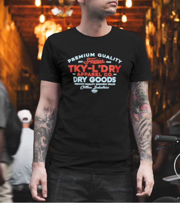 Braemar Vintage Retro Motif Tokyo Laundry Premium Quality Apparel Co Dry Goods T-Shirt