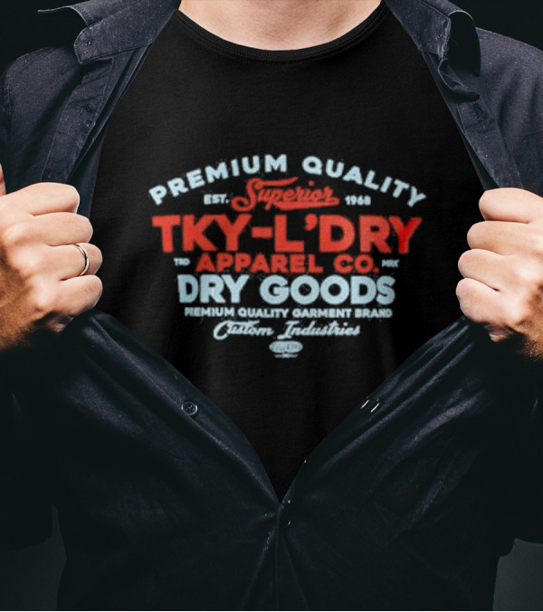 Braemar Vintage Retro Motif Tokyo Laundry Premium Quality Apparel Co Dry Goods T-Shirt