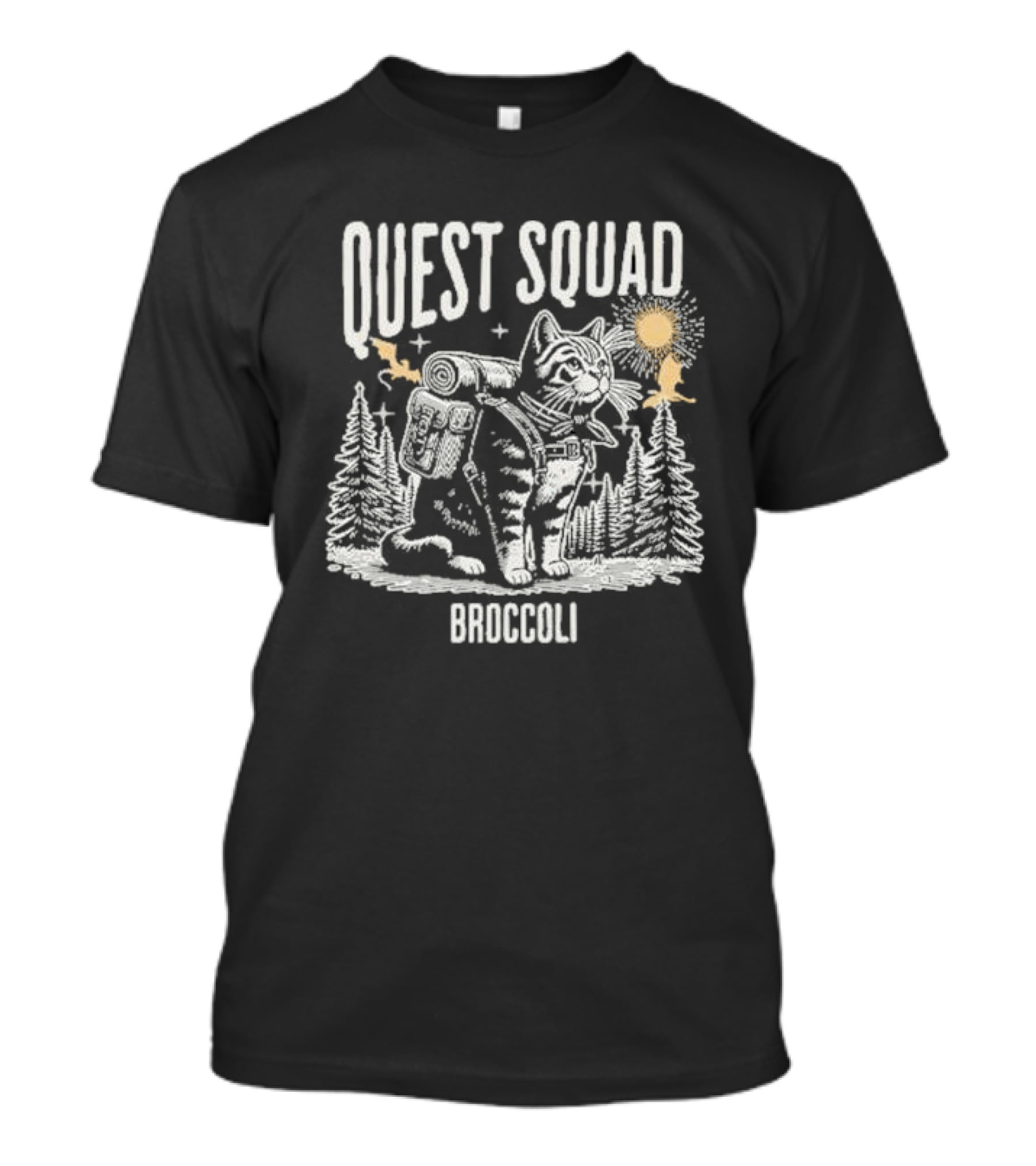 Cat Onyx Storm Quest Squad Broccoli T-Shirt