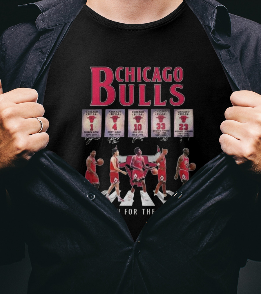 Chicago Bulls Players Walking Thank You For The Memories Signatures 2025 T-Shirt