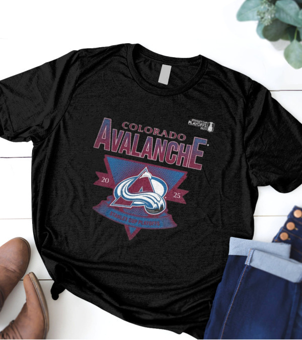 Colorado Avalanche 2025 Stanley Cup Playoffs Crossbar Tri-Blend T-Shirt