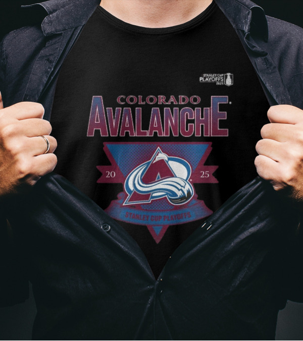 Colorado Avalanche 2025 Stanley Cup Playoffs Crossbar Tri-Blend T-Shirt