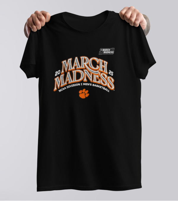 Clemson Men’s Basketball 2025 March Madness Bound T-Shirt