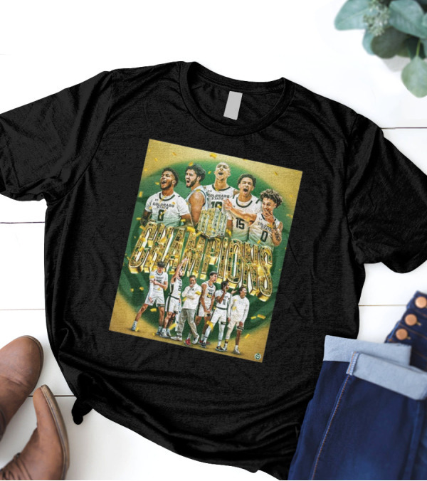 Colorado State Rams Mountain West Men’s Basketball Tournament Champions T-Shirt