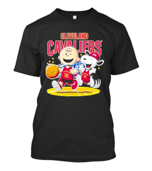 Cleveland Cavaliers Charlie Brown Snoopy Happy T-Shirt
