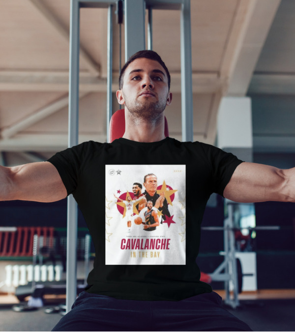 Cleveland Cavaliers Three NBA All Stars Coaching Staff Cavalanche In The Bay T-Shirt
