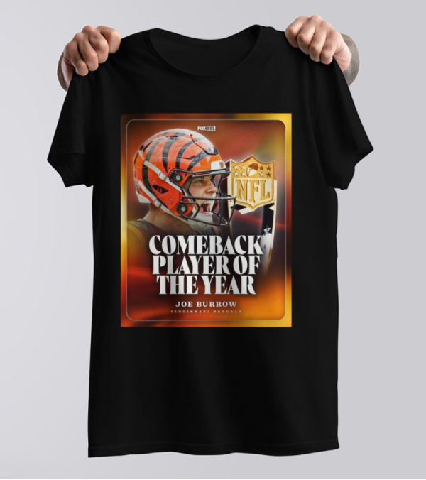 FOX NFL Joe Burrow Comeback Player Of The Year Cincinnati Bengals NFL T-Shirt