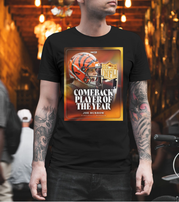 FOX NFL Joe Burrow Comeback Player Of The Year Cincinnati Bengals NFL T-Shirt