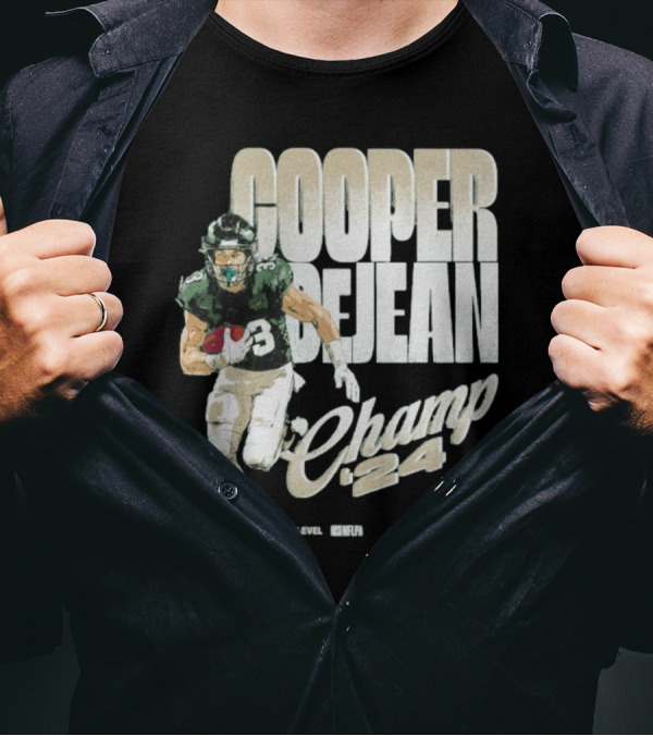 Cooper DeJean 2024 Philadelphia Eagles Champions T-Shirt