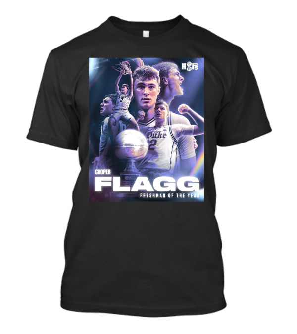 Cooper Flagg Duke Blue Devils Freshman Of The Year 2025 NCAA March Madness T-Shirt