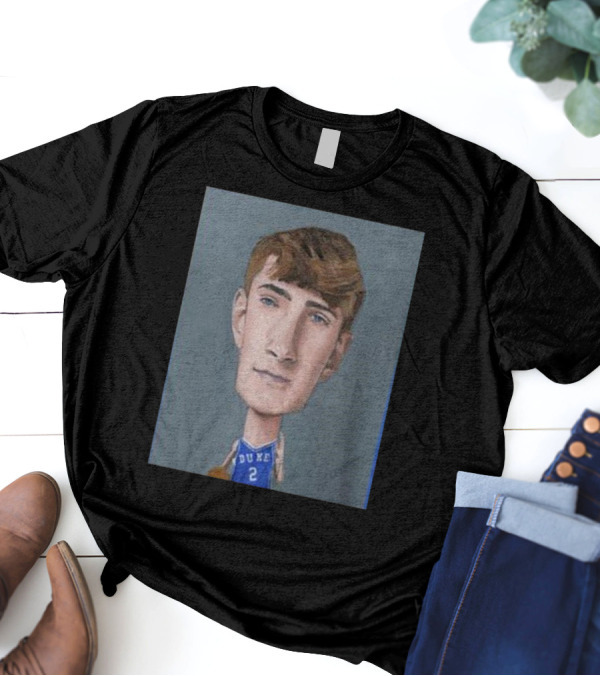 Cooper Flagg Duke Blue Devils Men’s Basketball March Madness 2025 NCAA Final Four Caricature T-Shirt