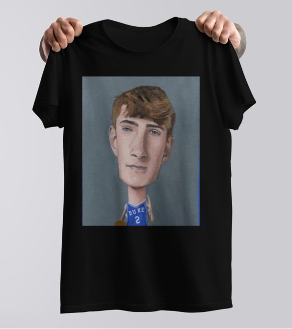 Cooper Flagg Duke Blue Devils Men’s Basketball March Madness 2025 NCAA Final Four Caricature T-Shirt