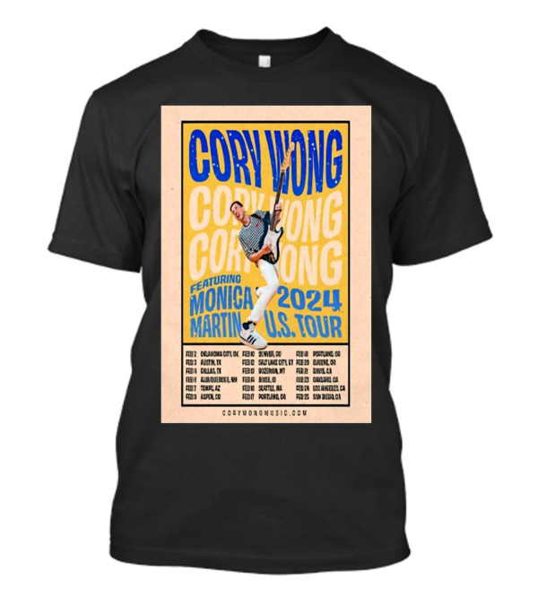 Cory Wong Featuring Monica Martin 2024 U,S Tour T-Shirt