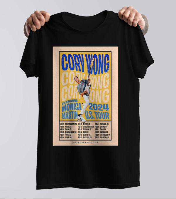 Cory Wong Featuring Monica Martin 2024 U,S Tour T-Shirt
