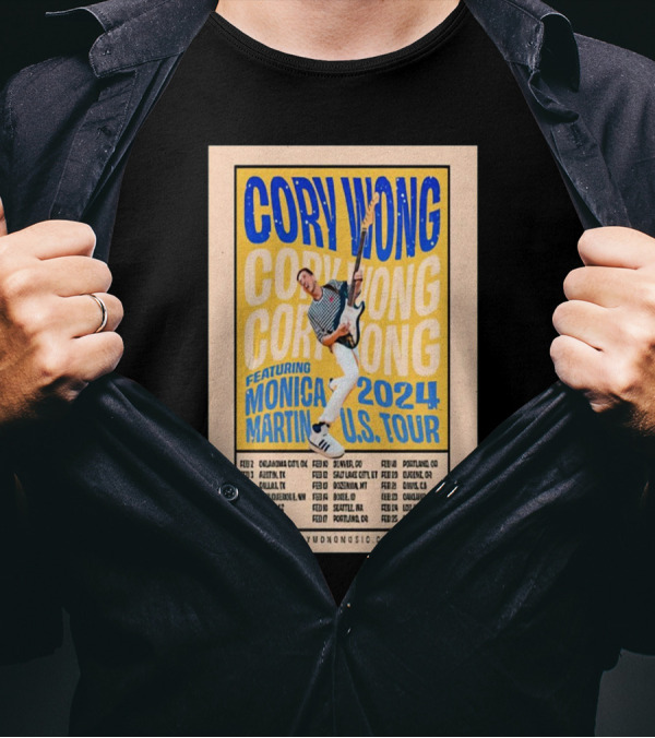 Cory Wong Featuring Monica Martin 2024 U,S Tour T-Shirt