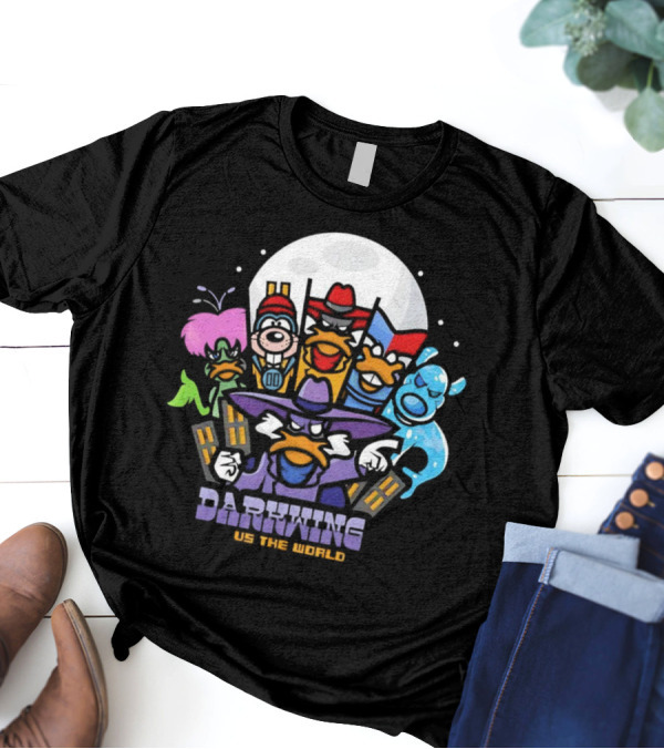Darkwing Duck X Scott Pilgrim Vs The World Darkwing Vs The World T-Shirt