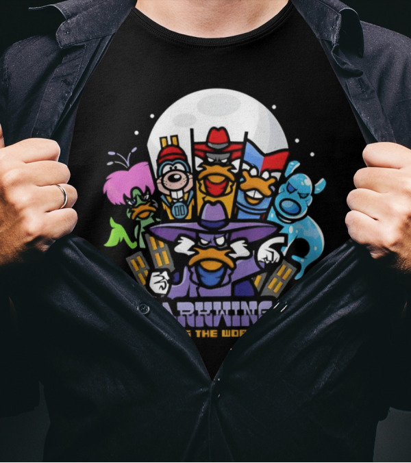 Darkwing Duck X Scott Pilgrim Vs The World Darkwing Vs The World T-Shirt