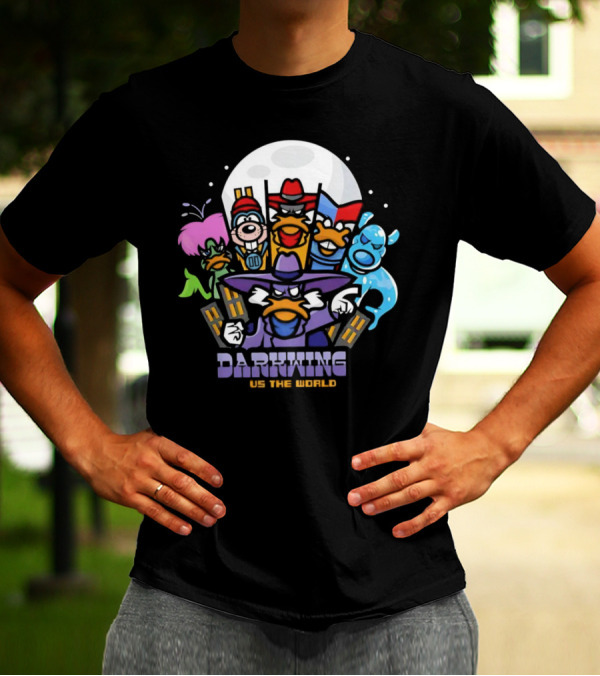 Darkwing Duck X Scott Pilgrim Vs The World Darkwing Vs The World T-Shirt