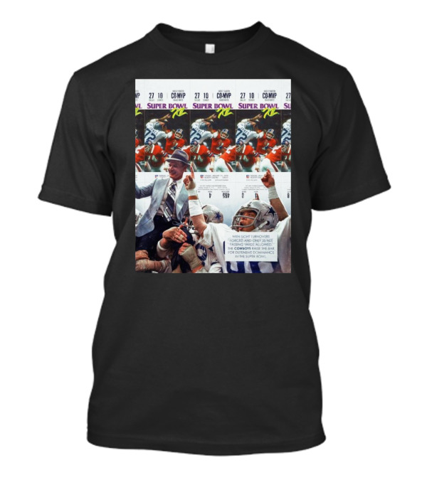 Dallas Cowboys Harvey Martin Co-MVP Randy White Super Bowl XL With Eight Turnovers Forced And Only 35 Net Passing Yards Allowed T-Shirt