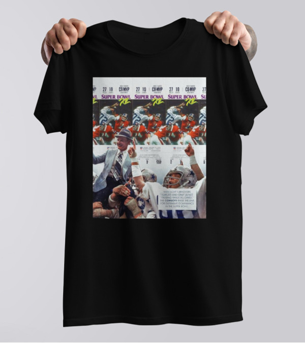 Dallas Cowboys Harvey Martin Co-MVP Randy White Super Bowl XL With Eight Turnovers Forced And Only 35 Net Passing Yards Allowed T-Shirt