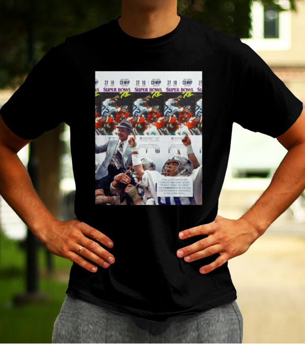Dallas Cowboys Harvey Martin Co-MVP Randy White Super Bowl XL With Eight Turnovers Forced And Only 35 Net Passing Yards Allowed T-Shirt