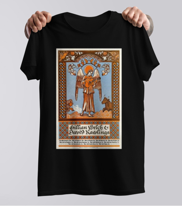 David Rawlings & Gillian Welch West Coast Woodland Tour 2025 T-Shirt
