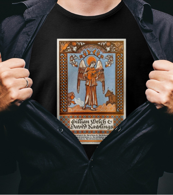 David Rawlings & Gillian Welch West Coast Woodland Tour 2025 T-Shirt