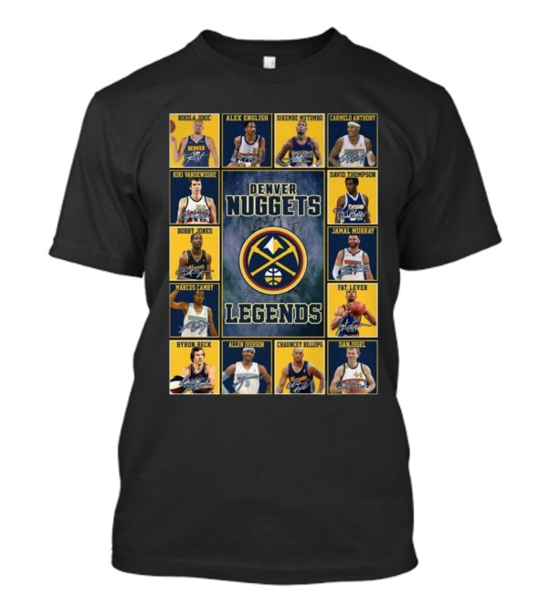 Denver Nuggets Legends Signatures 2025 T-Shirt