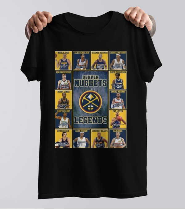 Denver Nuggets Legends Signatures 2025 T-Shirt