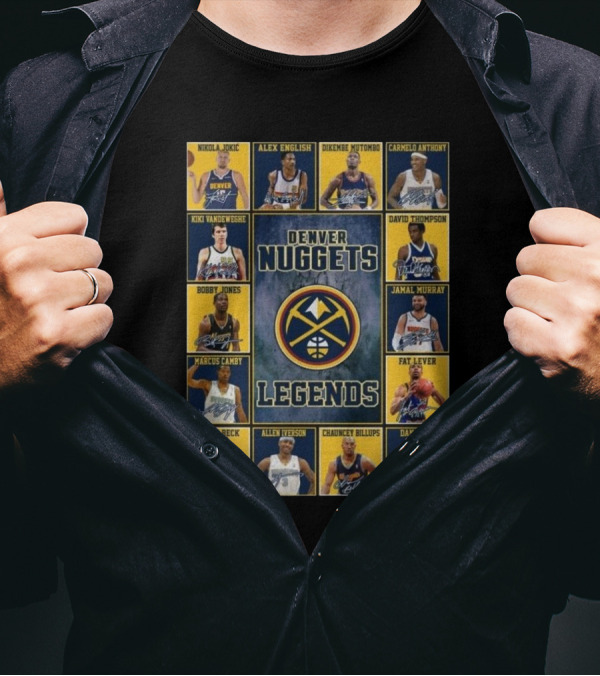 Denver Nuggets Legends Signatures 2025 T-Shirt