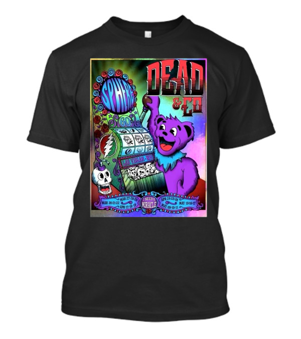 Dead And Company Live At Sphere Las Vegas 2025 Bertha Jackpot T-Shirt