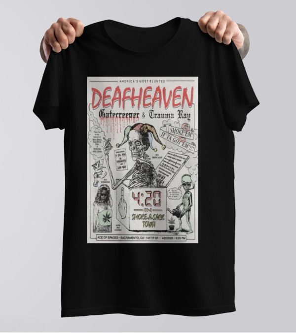 Deafheaven Ace Of Spades Apr 20 2025 T-Shirt