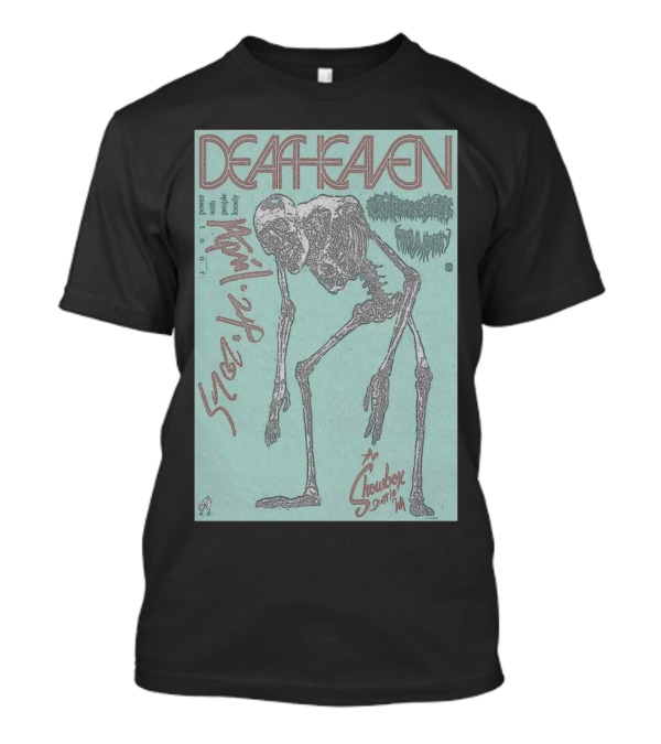 Deafheaven The Showbox Seattle WA 4-24-2025 Power With Marl Power Homo Lux T-Shirt