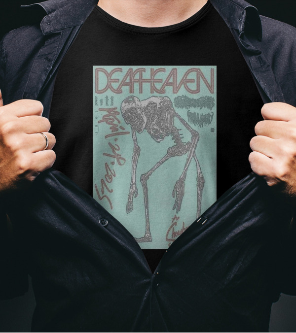 Deafheaven The Showbox Seattle WA 4-24-2025 Power With Marl Power Homo Lux T-Shirt