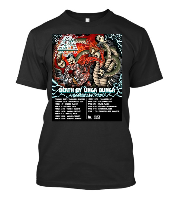 Death By Unga Bunga Tour 2025 T-Shirt