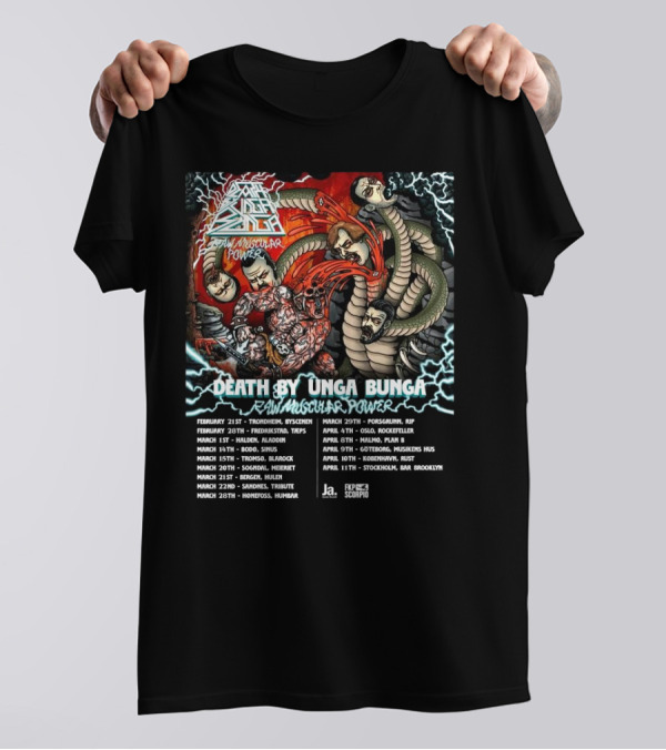 Death By Unga Bunga Tour 2025 T-Shirt