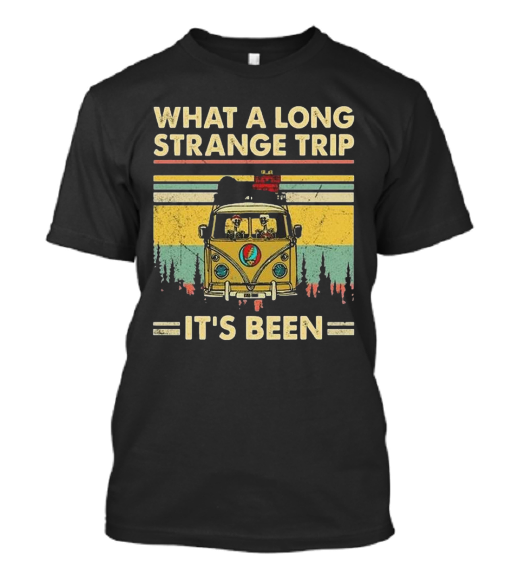 Grateful Dead It’s Been A Long Strange Trip Hippie Fan Rock What A Long Strange Trip It’s Been Vintage T-Shirt